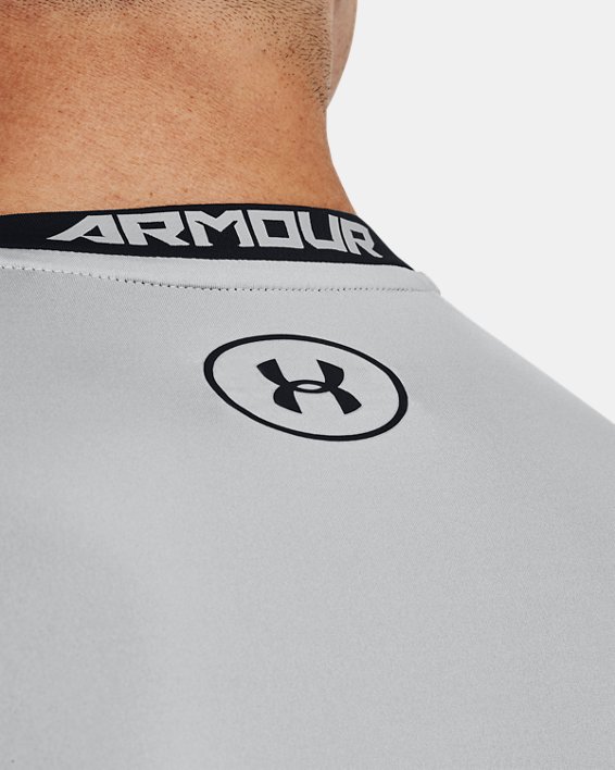 Men's UA HeatGear® Armour Long Sleeve Compression Shirt, Gray, pdpMainDesktop image number 3